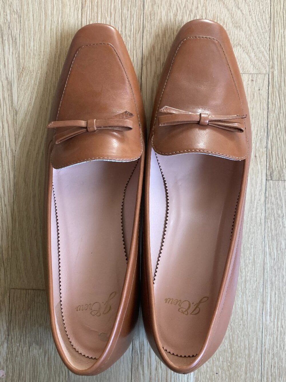 J.Crew Kate Leather Loafer Pumps – Burnished Sand – Size 10 – NIB